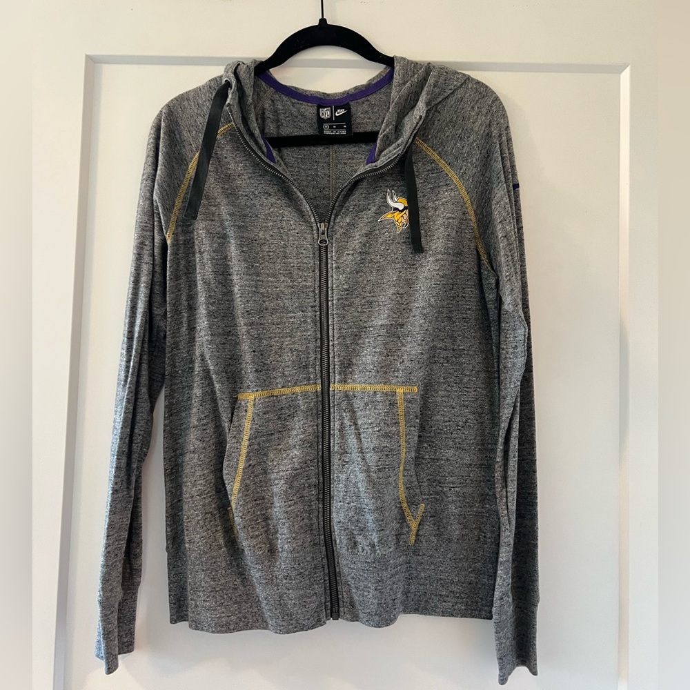 Nike Vikings Gray Zip Up